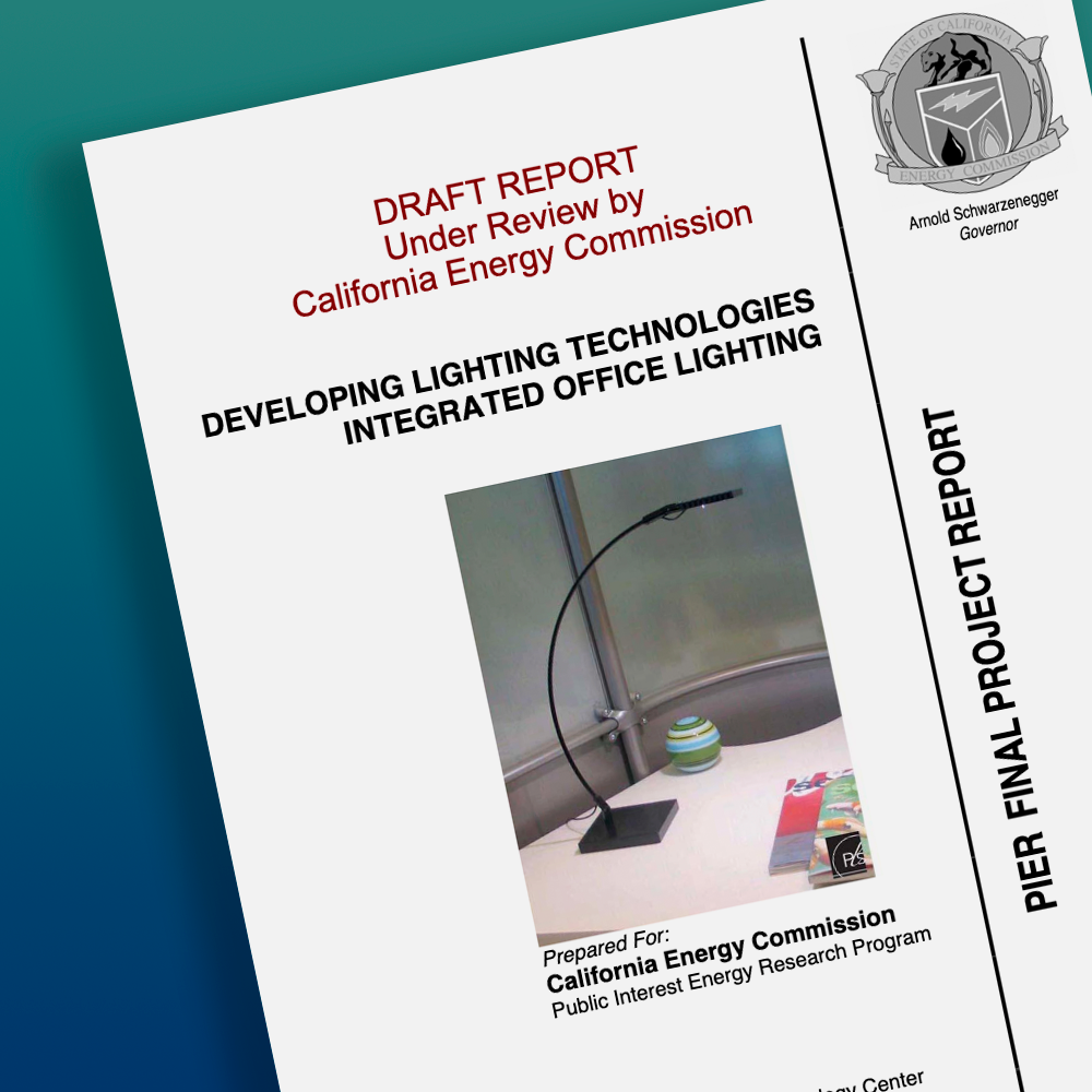 California Energy Commission: Developing Lighting Technologies – Integrated Office Lighting