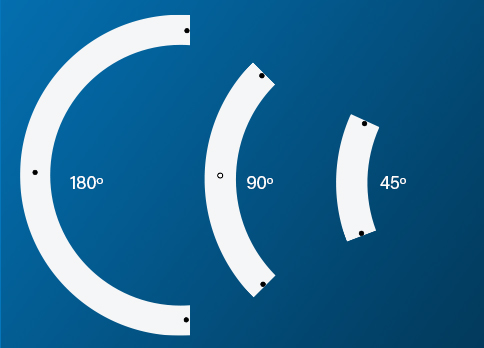 45, 90, and 180 Degree Angles
