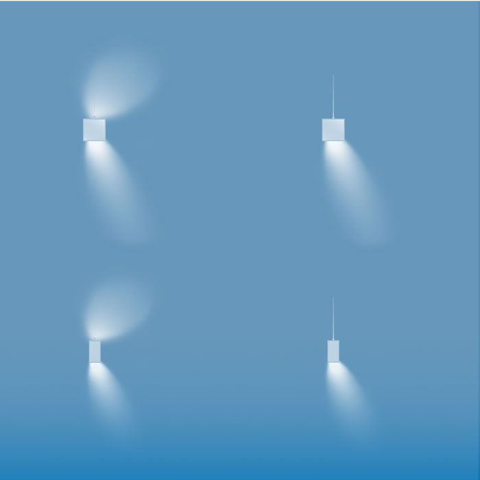 Downlight Asymmetric Optic for HP-2 and HP-4