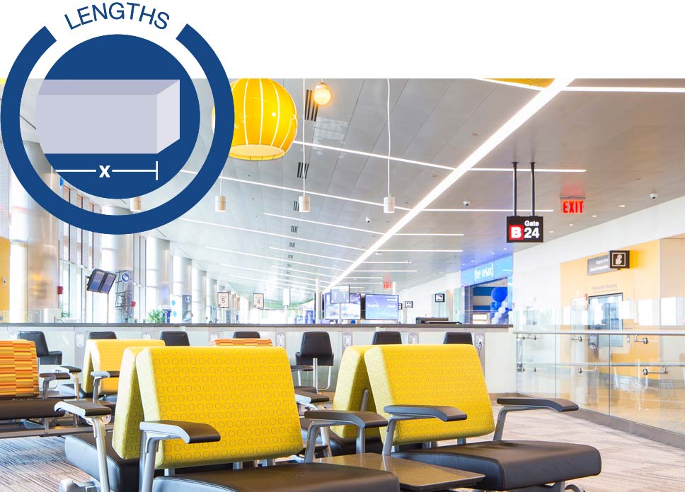 Tailored HP-4 Recessed installed at Boston Logan Airport