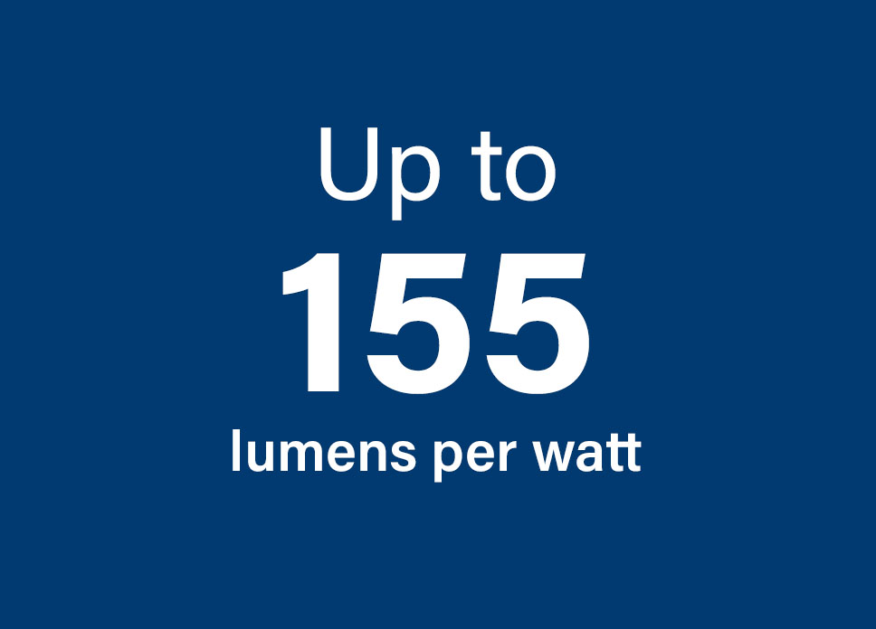 HPR-SL up to 155 lumens per watt
