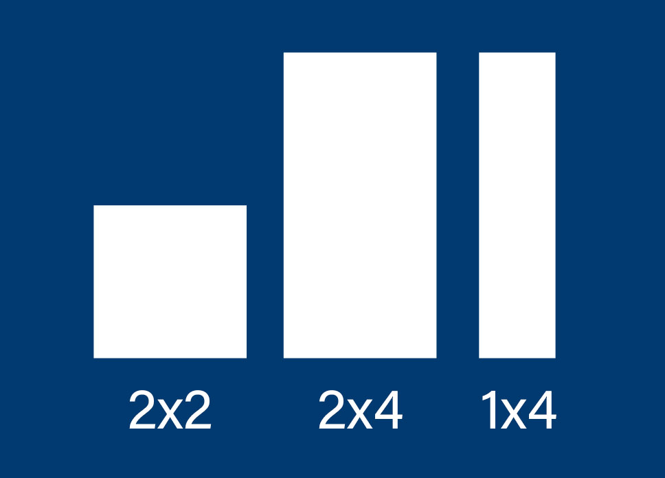 HPR-SL comes in 2x2, 2x4 and 1x4