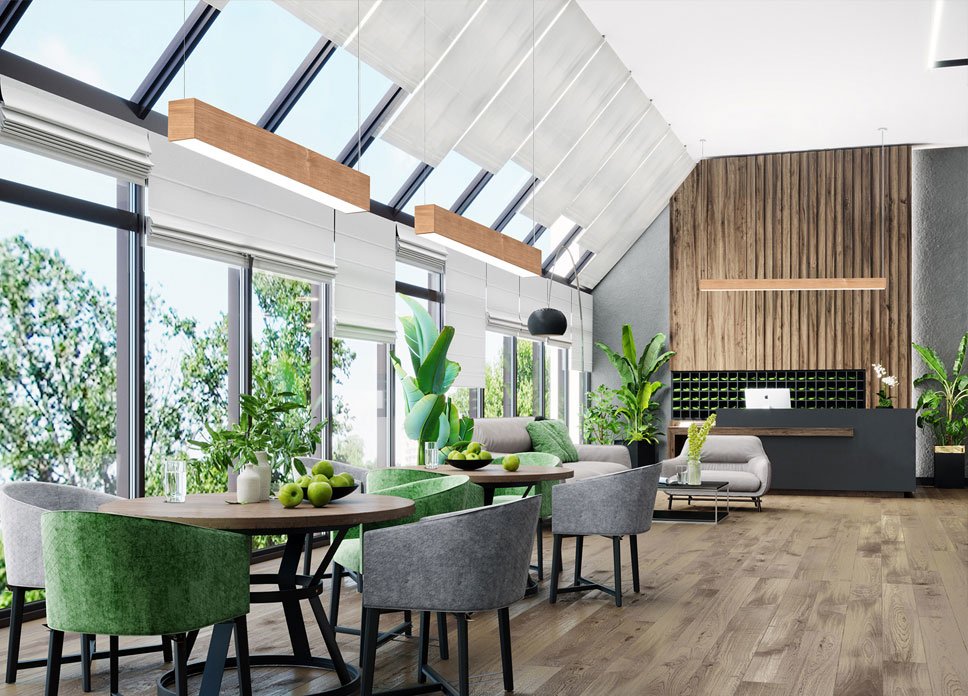 White Oak in Lobby