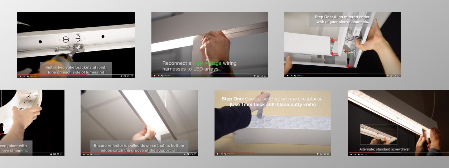 Our growing library of installation videos available on YouTube