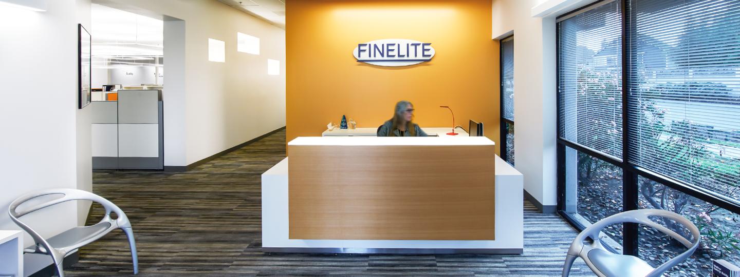 Finelite Office Reception Area