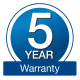5 Year Warranty
