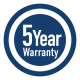 5 Year Warranty