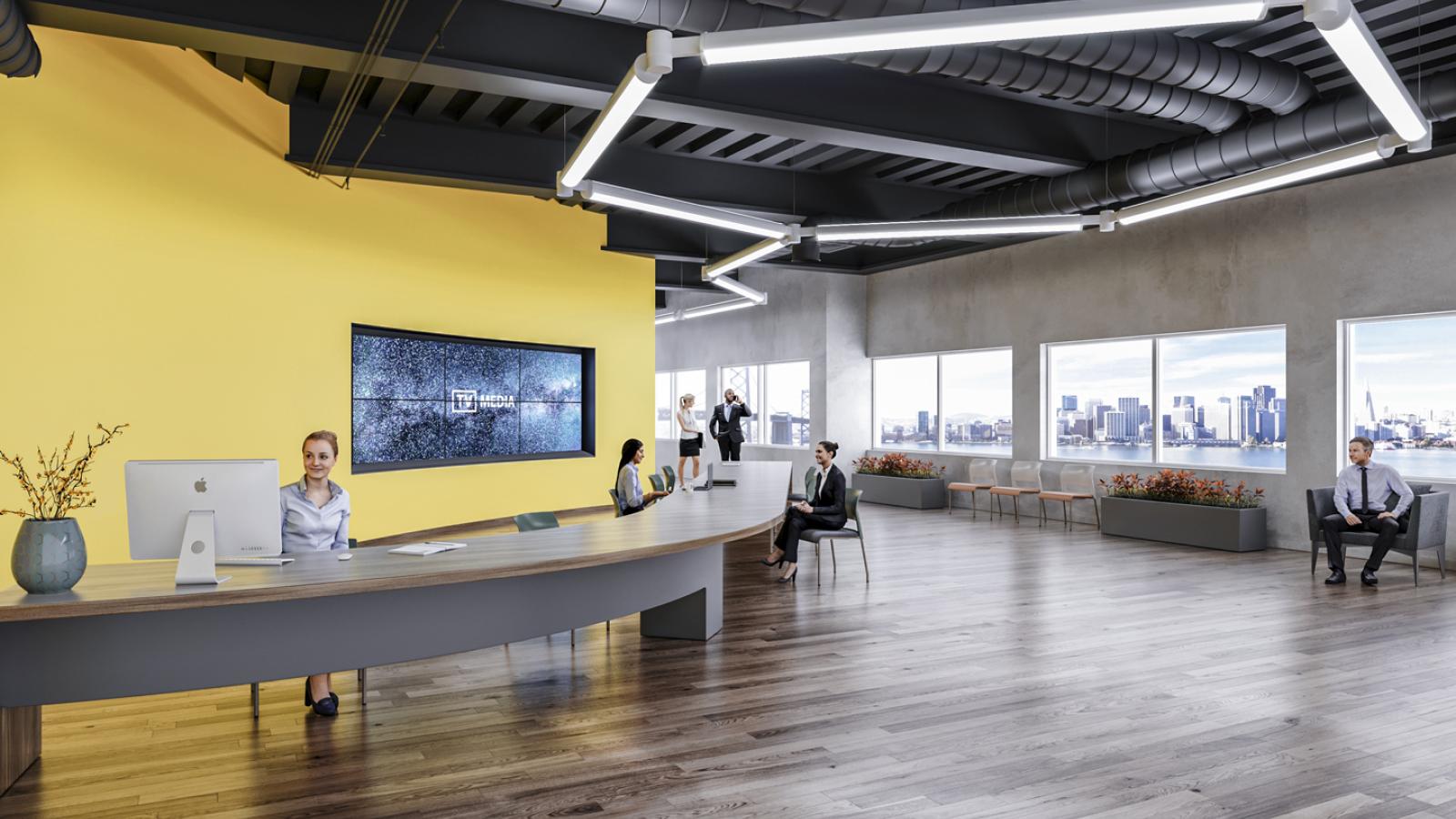 Knuckle for HPO showing General Office Corridor