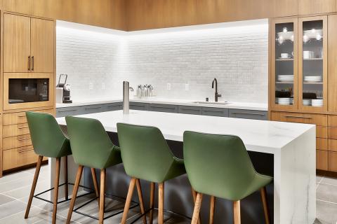 High Performance Wall HP-2 WS Perimeter Slot at a Confidential Private Equity Firm kitchen
