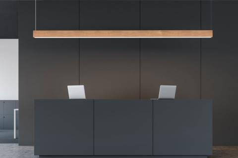 Material Mimic in White Oak, Front Desk
