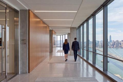 HP-1 Recessed in Office Hallway