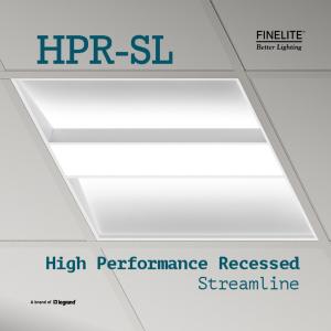 HPR-SL High Performance Recessed Streamline from Finelite