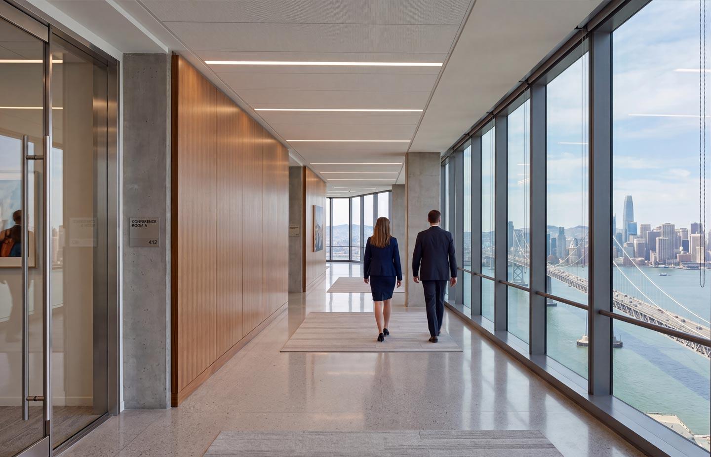 HP-1 Recessed in Office Hallway